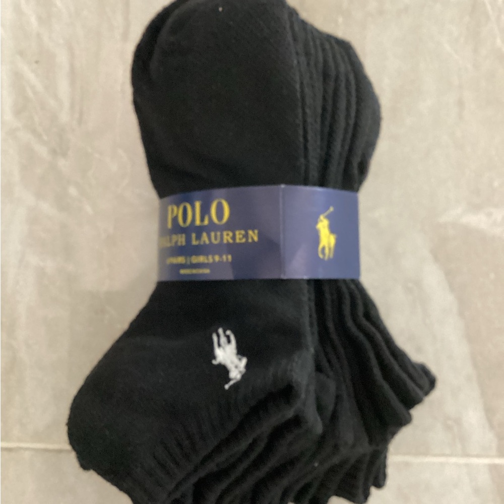Polo by Ralph Lauren Kids Classic Black Socks